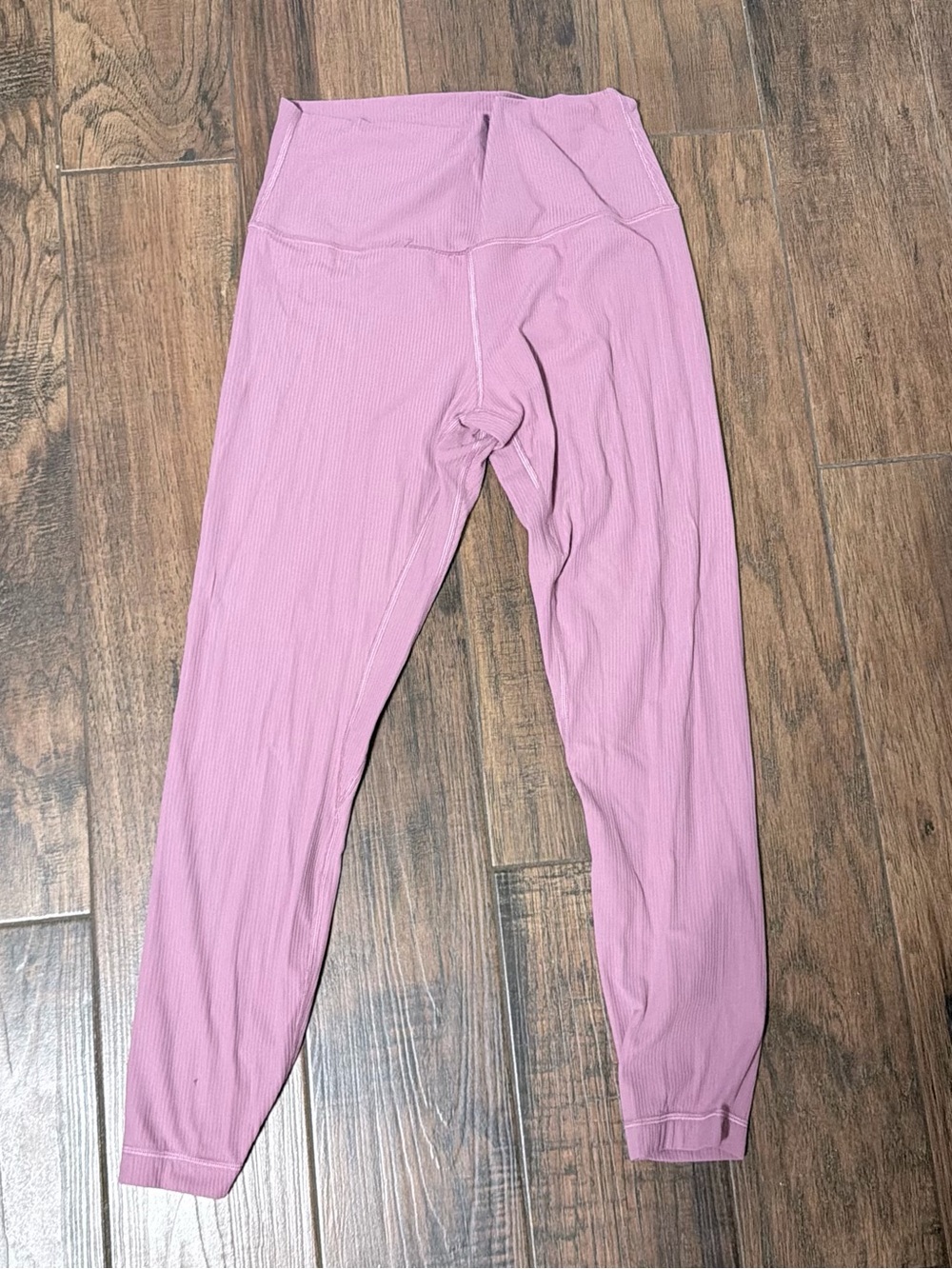lululemon athletica Ribbed High-Waist Leggings in Light Pink